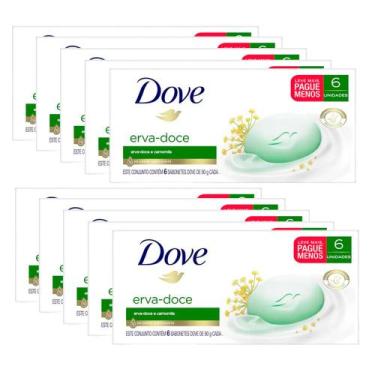 Imagem de Kit Sabonete Em Barra Dove Erva-Doce E Camomila 90g 6 Sabonetes - Com 
