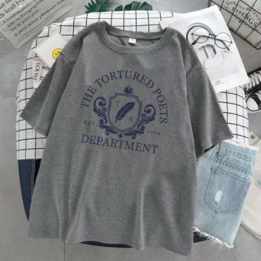 Imagem de Camiseta Taylor Swift Tortured Department Unissex - sneko, Cinza, GG