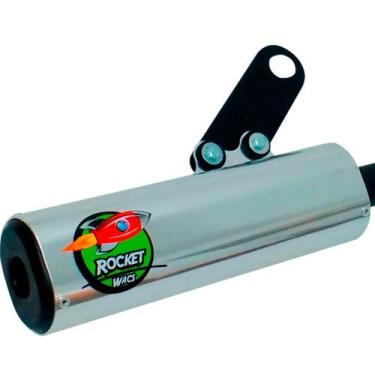 Imagem de Escapamento Ponteira Wacs Rocket Honda XR 200, Prata