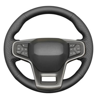 Imagem de MEWANT Ford Bronco Capa para volante de carro com costura DIY para Ford Bronco 2022-2025 Protetor de volante, acessórios de volante