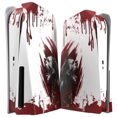 Imagem de eXtremeRate Capa Superior E Inferior Explore Blood Zombie Compatível Com O Console Ps5, Versão De Disco, Placa Frontal Substituição, Protetora