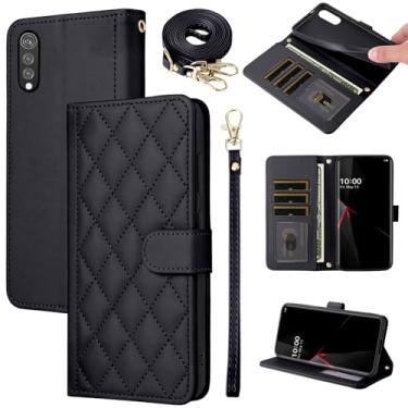 Imagem de Furiet Argyle Capa carteira para LG Velvet 5G/LGVelvet Verizon G5 UW T-Mobile 2020 com alça de pulso, compartimentos para cartões, bolsa fólio, acessórios de suporte, capa de telefone para LM G900UM