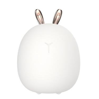 Imagem de Silicone Night Light USB Recarregável LED Light Source Cute Rabbit Sleep Lamp Animal Night Light para Bedside Desk Nursery Kids Room Dormitório