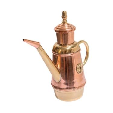 Imagem de Ｂｅｓｇａ Dispensador de óleo de Cobre Garrafa de Azeite de Oliva 450ml Tampa à Prova de Vazamento Acessório de Cozinha Galheteiro de óleo Galheteiro de óleo de