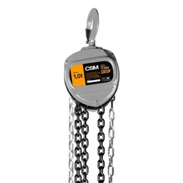 Imagem de Talha Manual Corrente Capacidade 1 Tonelada Elevação 8 metros TC1000 C