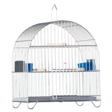 Imagem de Gaiola Pássaros Mini Prata P011 - Gaiolas Londrina, P011