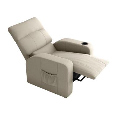 Imagem de Poltrona do Papai Reclinável Mx-67 Pulse Suede Bege - Loja Sheep