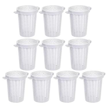 Imagem de MiOYOOW Armadilha de gaiola de isca de pesca, 10/20 peças, suporte de alimentador de pesca, cesta leve para iscas de peixe com furos uniformes para peixe, camarão, peixe-gato, rede fundida