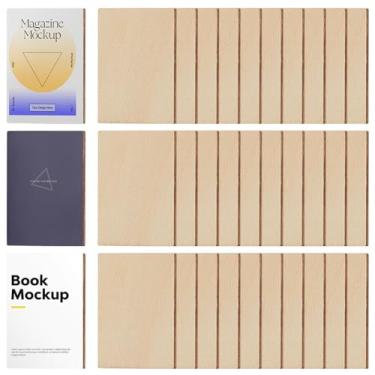 Imagem de PH PandaHall 100 peças de mini livros em branco para estante em miniatura livros de casa de bonecas de madeira livro minúsculo livro para artesanato faça você mesmo construir sua própria pequena