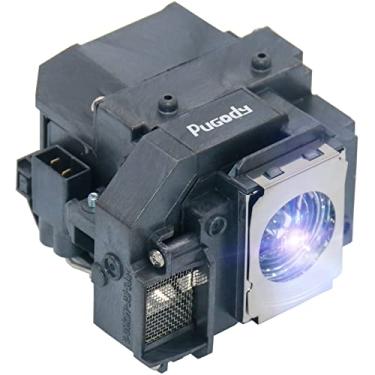 Imagem de Pugody Lâmpada de substituição para projetor ELPLP54 ELPLP55 ELPLP56 ELPLP58 para Epson PowerLite Home Cinema 705HD EB-S7 X7 S8 X8 W7 ex5200 ex7200 ex3200 EH-TW450 EX31 EX51 EX71 H33 09A H3 28B