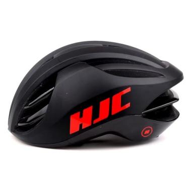 Imagem de Capacete de Ciclismo Bicicleta HJC Atara, Preto com vermelho