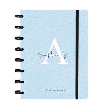 Imagem de Caderno de Discos Flex Inteligente Iscool Personalizado Pequeno Areia Sand Azul
