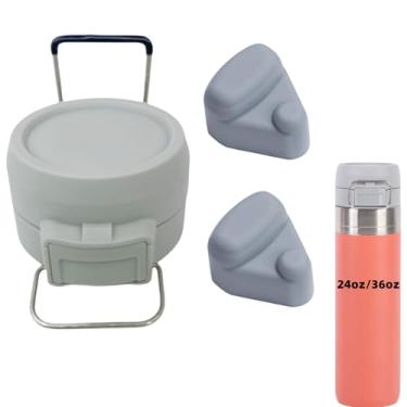 Imagem de Tampa de substituição para Stanley Quick Flip GO, tampa de copo compatível com Stanley Cup 680.4 g 1020.6 g, tampa de garrafa de água de um botão para Stanley Quick Flip GO com tampa de substituição