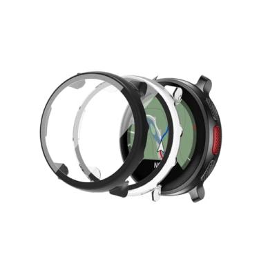 Imagem de Capa para relógio esportivo Polar Vantage V3, protetor de tela de PC rígido WUNIAK para Polar Vantage V3, vidro temperado 9H, cobertura total, amortecedor à prova de choque, (pacote com 2