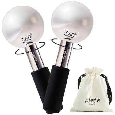 Imagem de Globos de gelo Pfefe 360 rotativos para rosto e olhos em aço inoxidáve