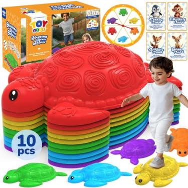 Imagem de Conjunto Stepping Stones para crianças TOY Life Turtle, 10 unidades