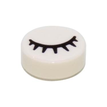 Imagem de Azulejo LEGO Parts White 1x1 com olho fechado x50
