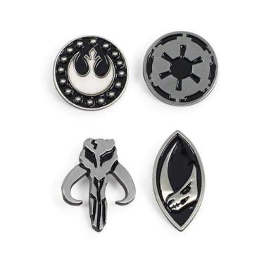 Imagem de Conjunto de pinos esmaltados STAR WARS The Mandalorian Symbols x4