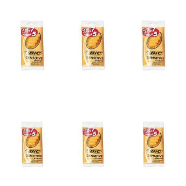 Imagem de Bic Sensitive Shaver Aparelho de Barbear C/7 (Kit C/06)
