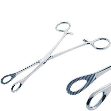Imagem de MedTool Pinça De Fixação Esponja 7" Serrilhada Para Piercing Corporal E Instrumentos Ginecologia