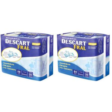 Imagem de Kit Absorvente Geriátrico Descart Fral Tamanho Único - 40 Unidades