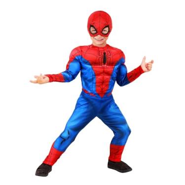 Imagem de Jazwares Marvel Spider-Man Toddler Costume - Officially Licensed Superhero Suit for Kids 4T Blue,red