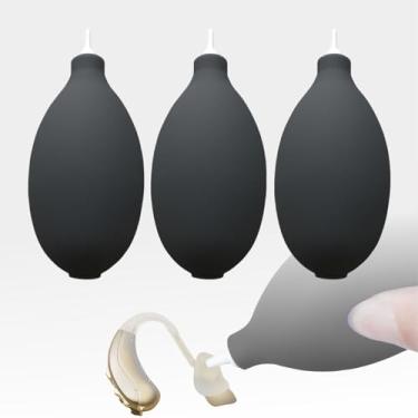 Imagem de Bomba de sopro de ar para aparelhos auditivos – Limpador de molde de orelha, Blaster de poeira para lente de câmera, relógio, teclado de computador, 3 peças