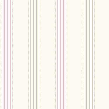 Imagem de Papel de Parede Infantil listras rosa e marfim Fofura Baby FF4054. - e