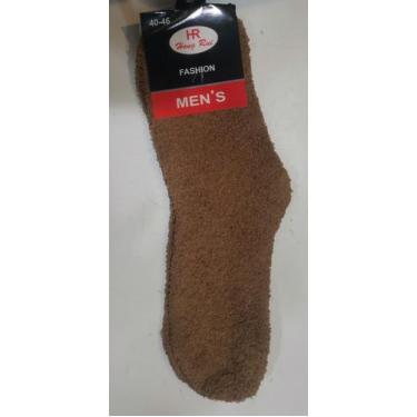 Imagem de Meia Pelúcia masculino Quente Inverno Felpuda Grande lisa Proteção Fri