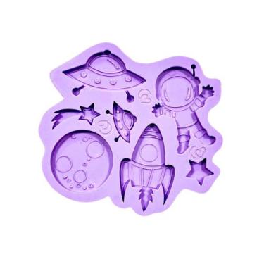 Imagem de F1620 molde de silicone astronauta confeitaria biscuit - confeitaria d