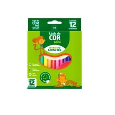 Imagem de Kit 2 Caixas De 12 Un Lápis Mini Lápis De Cor Infantil - Leo&leo