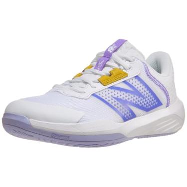 Imagem de New Balance Tênis feminino 696v6, Branco/Daybreak, 40