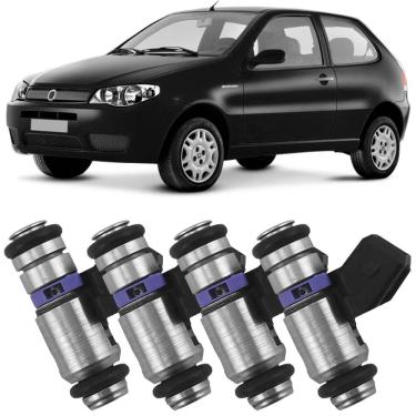 Imagem de Kit 4 Bico Injetor Fiat Palio 1.0 1.3 1.5 96 a 2009 Ete
