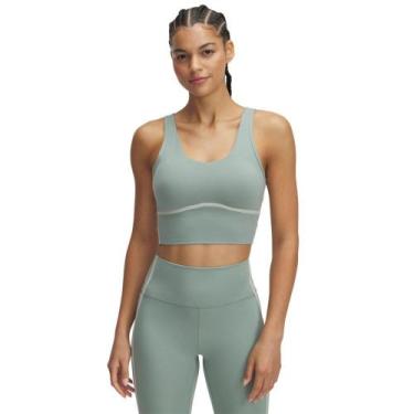 Imagem de Regata de Treino Under Armour Meridian Piped Feminina, Verde, P