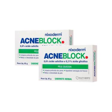 Imagem de Kit 2 Acneblock Sabonete Herbal 85g