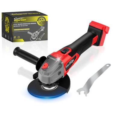 Imagem de Esmerilhadeira angular sem fio para bateria Milwaukee 18 V (sem bateria) Lâminas de 11 cm Moedor sem escova, moedor angular alimentado por bateria de até 8000 RPM, para corte, grelha, polimento