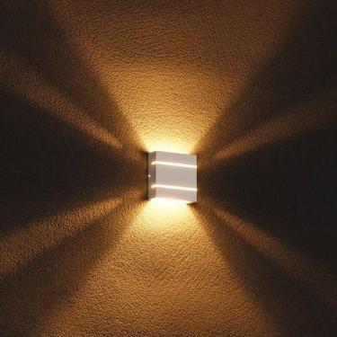 Imagem de Arandela Led 2 Fachos 2 Frisos Uso Externo E Interno Garagem SomeWay -