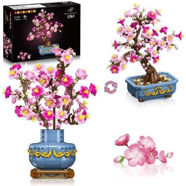 Imagem de Conjunto de construção HOGOKIDS Flowers Cherry-Blossom Bonsai 775 unid