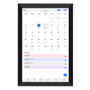 Imagem de Ymiko Calendário Digital Inteligente Planejador de Tela Sensível Ao Toque para o Escritório Família 10.1 No Quadro Digital WiFi