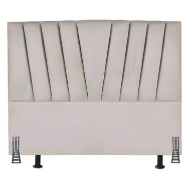 Imagem de Cabeceira Cama Box Queen 160 cm Safira em Suede Com Frame - Online Con