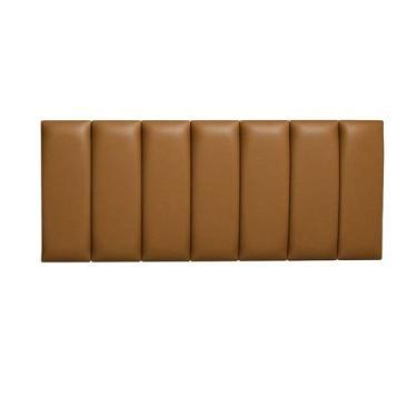 Imagem de Cabeceira de Couro Legítimo Suspensa Cama Casal Evoa - Yescasa