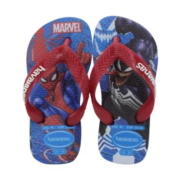 Imagem de Chinelo Infantil Havaianas Kids Top Marvel II Azul Brilhante