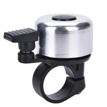 Imagem de Campainha Sino Bicicleta Retro Metalico Som Tradicional Design Classico Prata