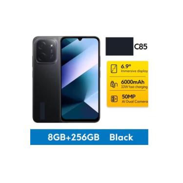 Imagem de Smartphone C85 NFC Dual SIM de 256B 8GB RAM de 6.9" 50MP 13MP -BLACK -