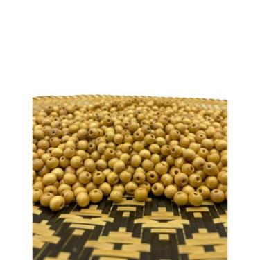 Imagem de 100 Gramas Contas de Madeira Premium - 8mm aprox 580 peças - Montagem 