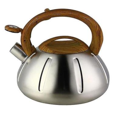 Imagem de Chaleiras elétricas 1pc aço inoxidável engrossar apito teakettle casa 