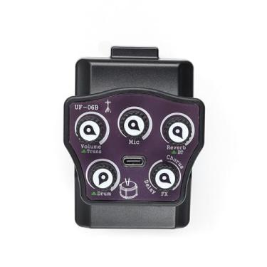 Imagem de Luocute Captação de Guitarra Com Efeitos Digitais de Máquina de Bateria, Coleta de Guitarra Acústica Reverb Reverb Reart Dsp Chip Microfone Beat Effect BT Rhythm Control