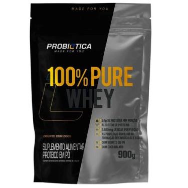 Imagem de 100% Pure Whey Refil (900g) Probiótica - PROBIOTICA, Iorgute com Coco
