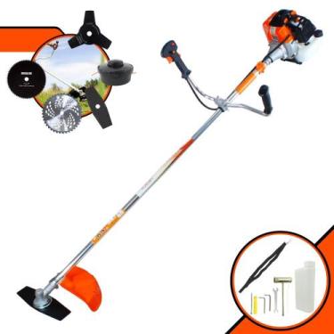 Imagem de Máquina de Cortar Grama Robusta À Gasolina Vulcan VR430S Motor 2T 43cc