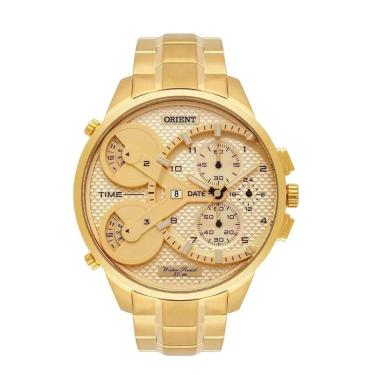 Imagem de Relogio orient masculino mgsst003 c2kx dourado  +nfe